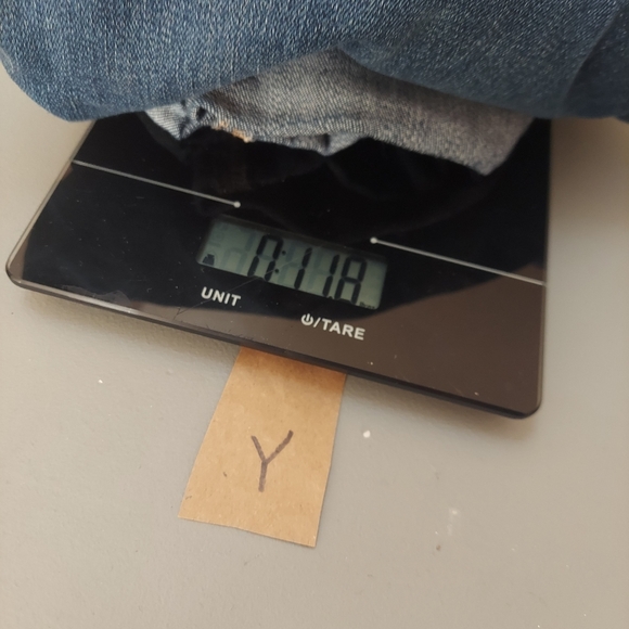 Soho Jeans bermuda denim shorts distressed cuffed long inseam modest Sz 4 - Picture 9 of 9